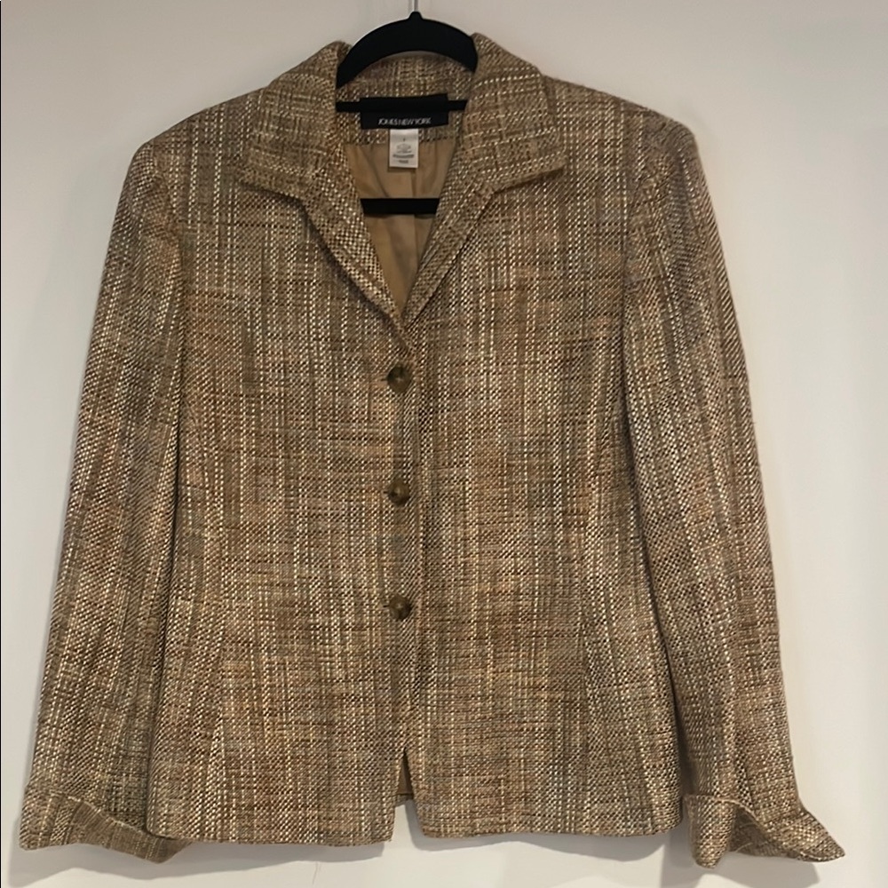 Chadwicks Women's Textured Brown Blazer Sz 8
